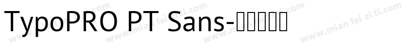 TypoPRO PT Sans字体转换